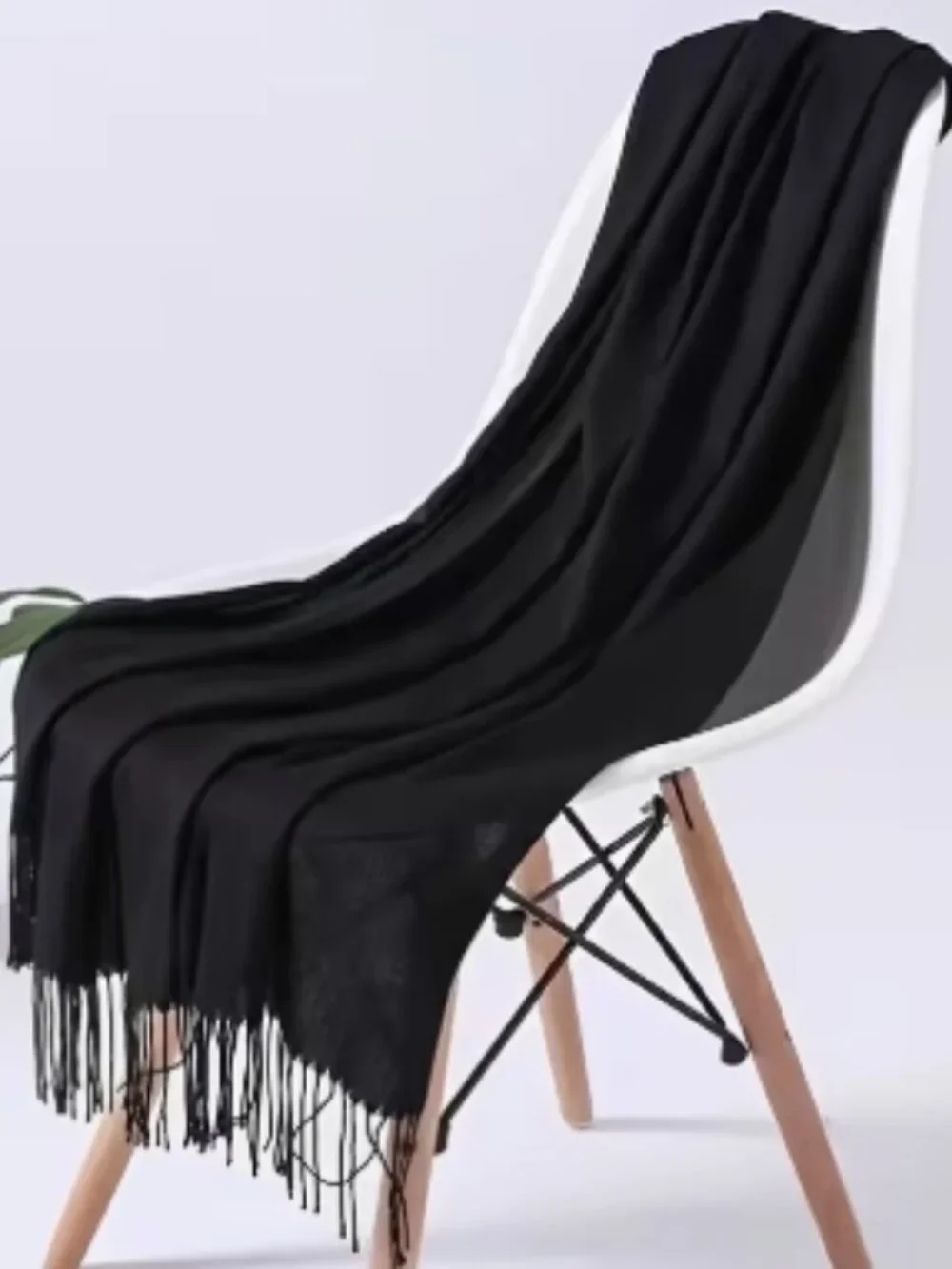 Beautiful NEW Lightweight Ultra Soft, Semi-Sheer Black Scarf/Wrap
